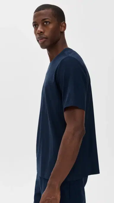 Beyond Yoga Featherweight Always Beyond Crew Tee 2.0 Nocturnal Navy S | Thumbnail 4
