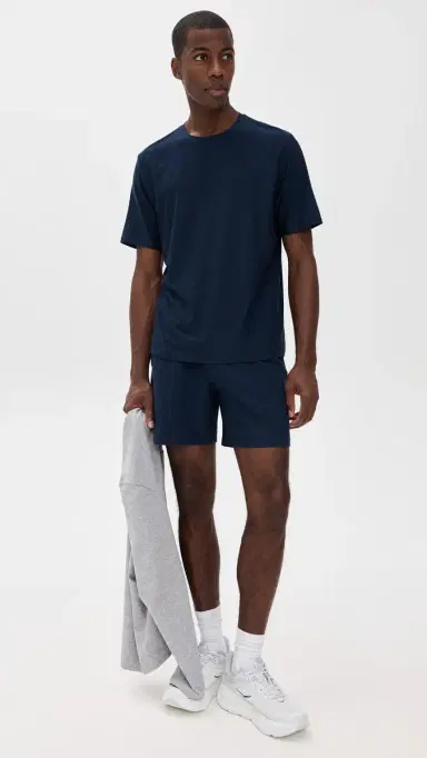 Beyond Yoga Featherweight Always Beyond Crew Tee 2.0 Nocturnal Navy S | Thumbnail 5