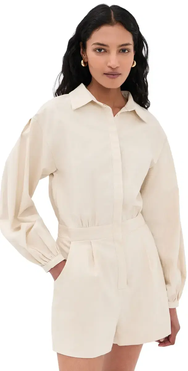 Nettie Romper Ecru