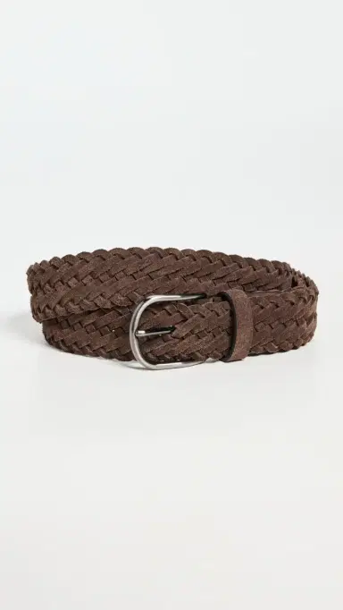 Anderson's Suede Woven Belt Brown M1 34 | Thumbnail 2