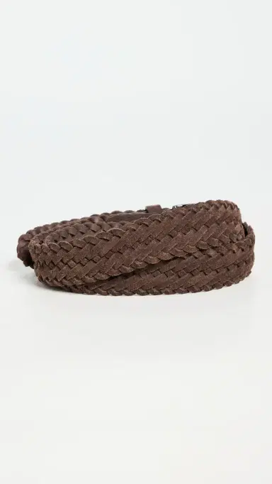 Anderson's Suede Woven Belt Brown M1 34 | Thumbnail 3