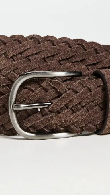 Anderson's Suede Woven Belt Brown M1 34 | Thumbnail 4