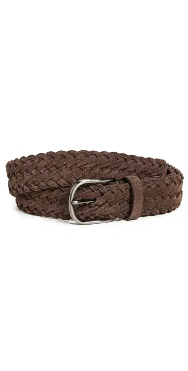 Anderson's Suede Woven Belt Brown M1 34 | Thumbnail 1
