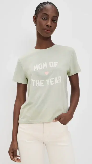 Favorite Daughter The Mom of The Year Tee Light Sage/Pale Pink S | Thumbnail 2