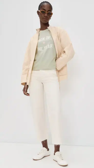 Favorite Daughter The Mom of The Year Tee Light Sage/Pale Pink S | Thumbnail 5