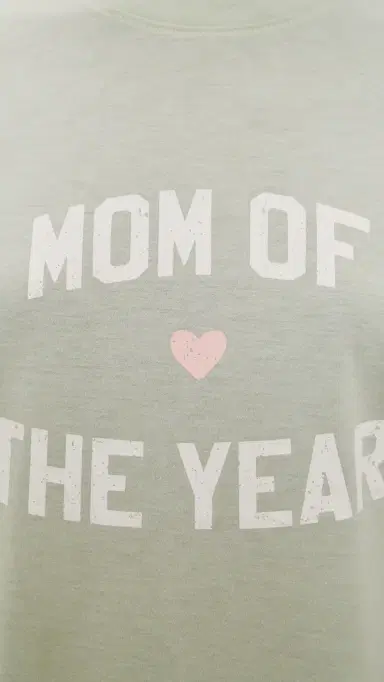 Favorite Daughter The Mom of The Year Tee Light Sage/Pale Pink S | Thumbnail 6