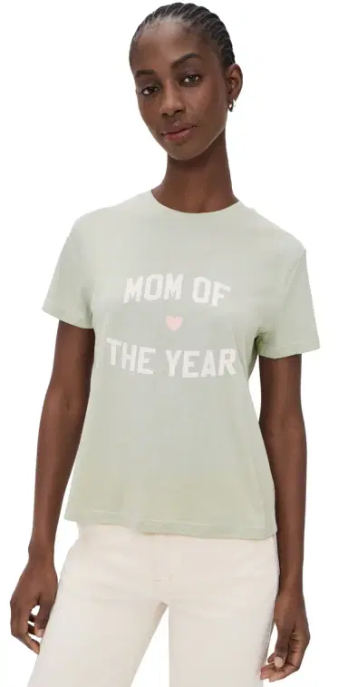Favorite Daughter The Mom of The Year Tee Light Sage/Pale Pink S | Thumbnail 1