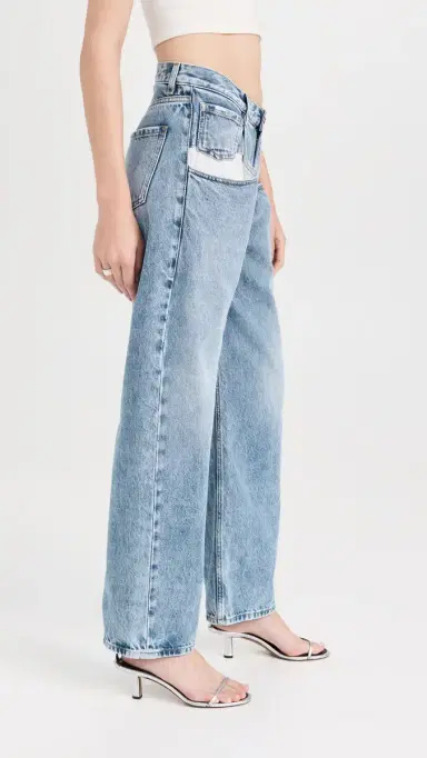 Maison Margiela Straight Jeans with Contrast Pockets Denim 38 | Thumbnail 4