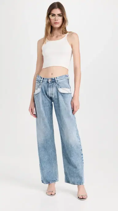 Maison Margiela Straight Jeans with Contrast Pockets Denim 38 | Thumbnail 5