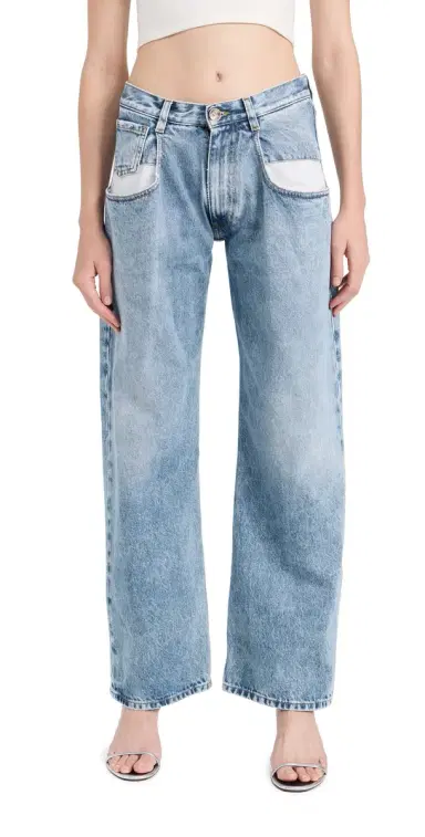 Maison Margiela Straight Jeans with Contrast Pockets Denim 38 | Thumbnail 1
