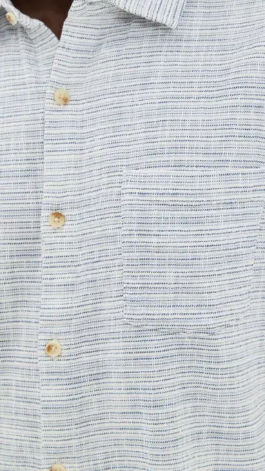 Marine Layer Classic tretch elvage Shirt Blue Mini tripe | Thumbnail 6