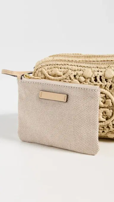 Tory Burch Miller T Monogram Raffia Mini Crossbody Bag Natural One Size | Thumbnail 5 Tory Burch Miller T Monogram Raffia Mini Crossbody Bag Natural One Size | Thumbnail 5