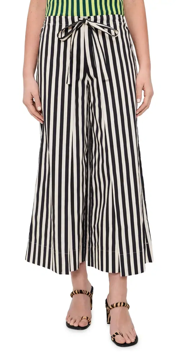 ima Poplin Pants Black/White Stripe ima Poplin Pants Black/White Stripe
