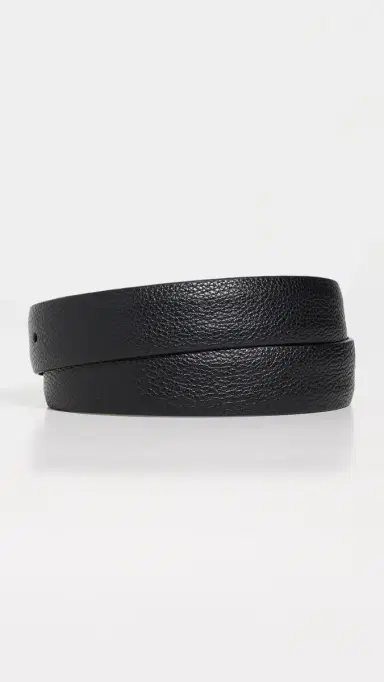 Anderson's Narrow Soft Grained Calf Leather Belt Black N1 80 | Thumbnail 4