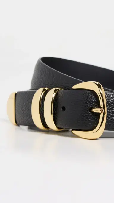 Anderson's Narrow Soft Grained Calf Leather Belt Black N1 80 | Thumbnail 5