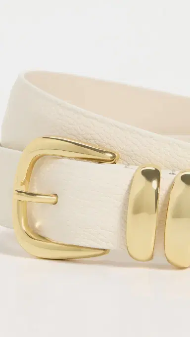 Anderson's Narrow Soft Grained Calf Leather Belt Ivory F3 70 | Thumbnail 5 Anderson's Narrow Soft Grained Calf Leather Belt Ivory F3 70 | Thumbnail 5