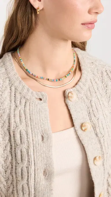 JIA JIA Rainbow Smooth Large Opal Necklace | Thumbnail 3