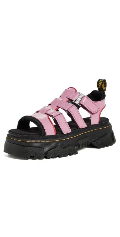 Dr. Martens Mattison Sandals Dusty Rose Soft Patent 5 | Thumbnail 1 Dr. Martens Mattison Sandals Dusty Rose Soft Patent 5 | Thumbnail 1