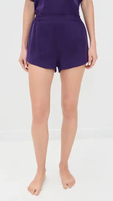 Lunya Washable Silk Piped Tee Shorts et Flying Fig/Lilac Haze | Thumbnail 5 Lunya Washable Silk Piped Tee Shorts et Flying Fig/Lilac Haze | Thumbnail 5