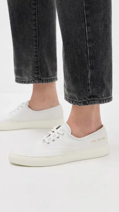 Common Projects Four Hole Slip On Sneakers White 38 | Thumbnail 3
