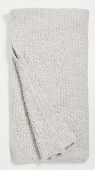 Barefoot Dreams CozyChic Ribbed Throw Almond One Size | Thumbnail 2