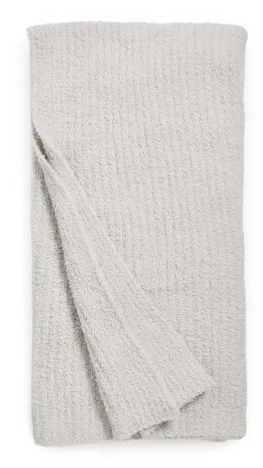 Barefoot Dreams CozyChic Ribbed Throw Almond One Size | Thumbnail 5