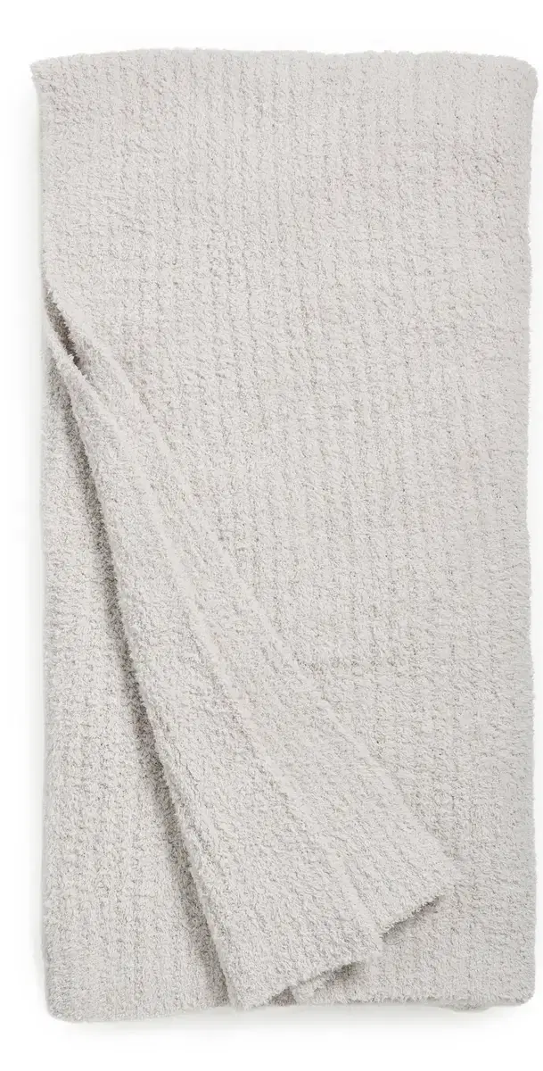 Barefoot Dreams CozyChic Ribbed Throw Almond One Size