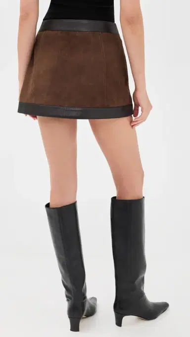 Retrofête isbeth eather Skirt Chocolate/Tobacco | Thumbnail 3