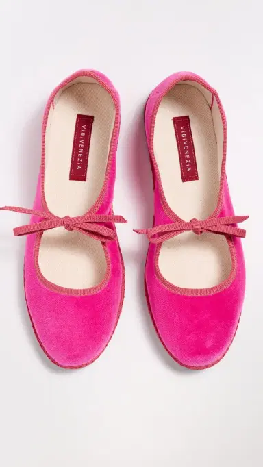 ViBi VENEZiA Brigitte Velvet Mary Janes Flats Burano | Thumbnail 5