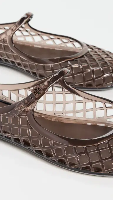 Tory Burch Mellow Mary Jane Jelly Flats Cocoa 8 | Thumbnail 6 Tory Burch Mellow Mary Jane Jelly Flats Cocoa 8 | Thumbnail 6