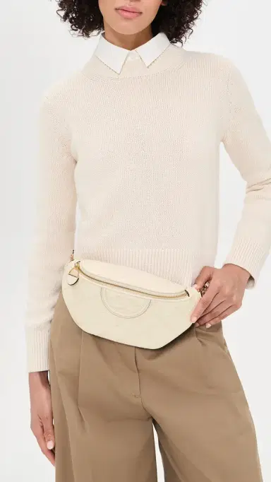 Tory Burch Fleming Convertible Belt Bag Light Cream One Size | Thumbnail 3 Tory Burch Fleming Convertible Belt Bag Light Cream One Size | Thumbnail 3