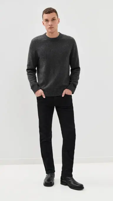 PAIGE Federal Transcend Slim Straight Jeans Black Shadow 32 | Thumbnail 5