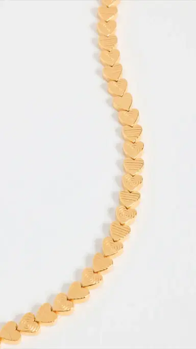 Gwen Beloti Heart Etched Link Bracelet Gold One Size | Thumbnail 4 Gwen Beloti Heart Etched Link Bracelet Gold One Size | Thumbnail 4