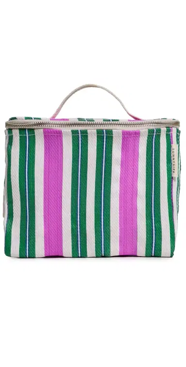 SunnyLife Recycled Nylon Lunch Cooler Bag Bag Green Multi One Size | Thumbnail 1