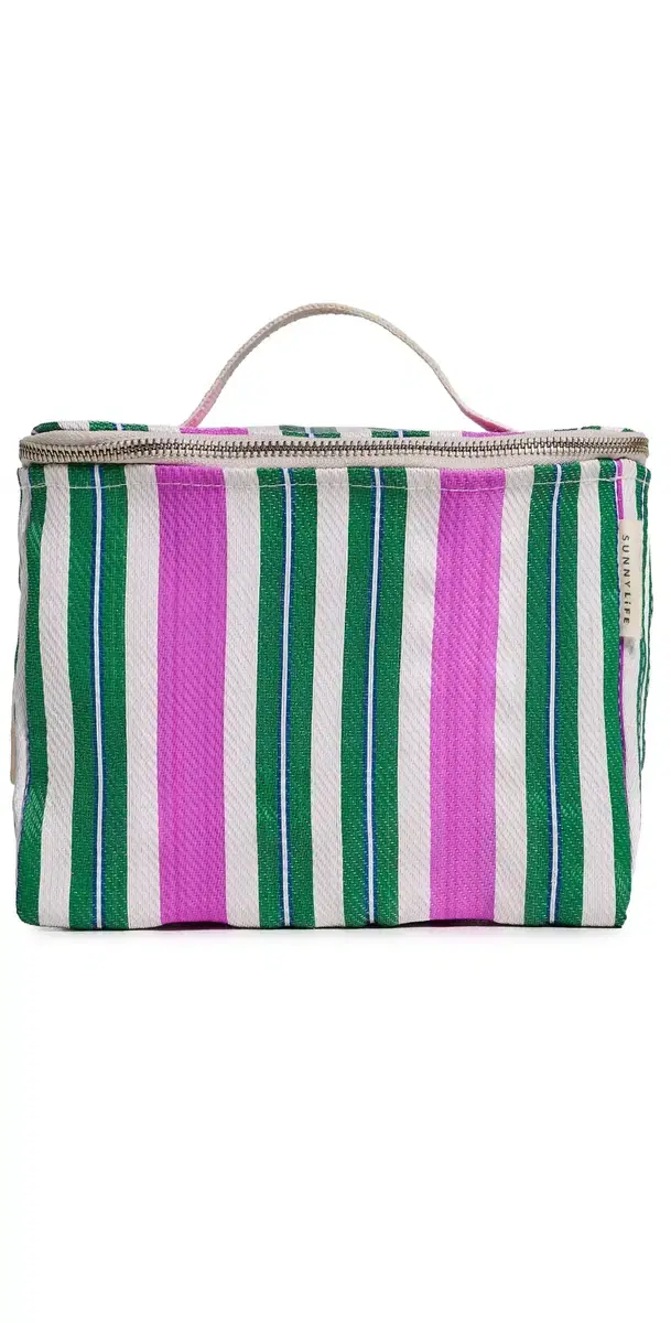 Recycled Nylon Lunch Cooler Bag Bag Green Multi One Size