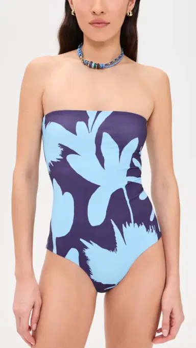 EYWASOULS MALIBU Soleil Strapless One Piece Midnight Garden | Thumbnail 2