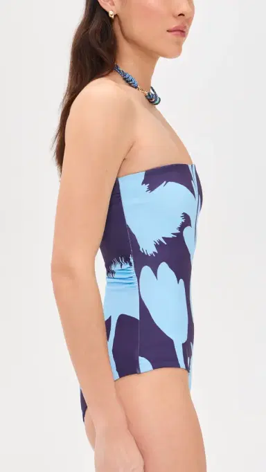 EYWASOULS MALIBU Soleil Strapless One Piece Midnight Garden | Thumbnail 4