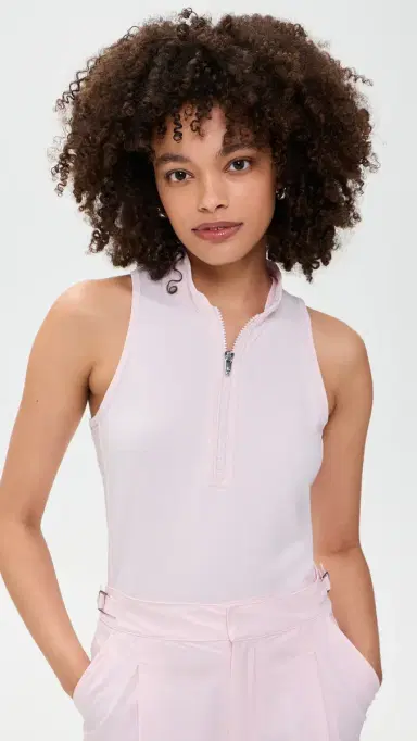 Greyson Sleeveless Vesta Mock Neck Top Bloom - 1044 | Thumbnail 2
