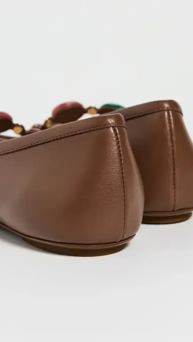 Gianvito Rossi Shanti Mary Jane Flats Cuoio 38 | Thumbnail 4