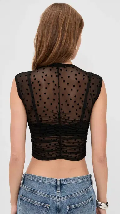 LE BOP Lottie Top Black Polka Dot S | Thumbnail 3 LE BOP Lottie Top Black Polka Dot S | Thumbnail 3
