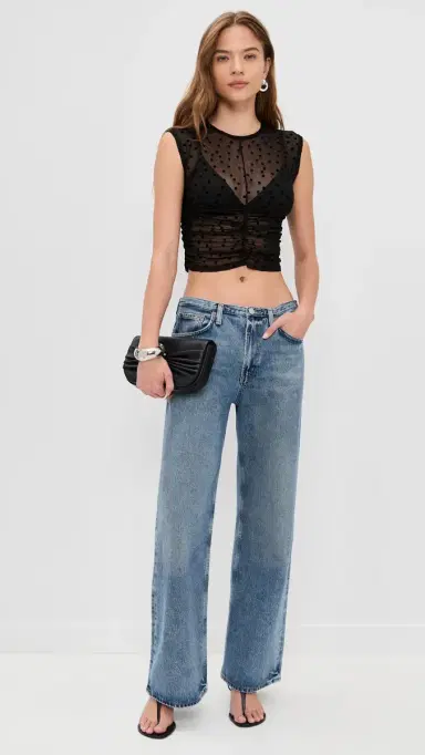 LE BOP Lottie Top Black Polka Dot S | Thumbnail 5 LE BOP Lottie Top Black Polka Dot S | Thumbnail 5