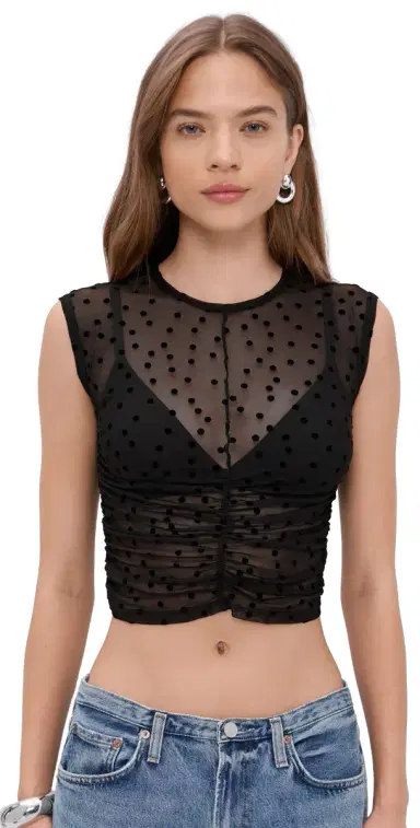 LE BOP Lottie Top Black Polka Dot S | Thumbnail 1 LE BOP Lottie Top Black Polka Dot S | Thumbnail 1