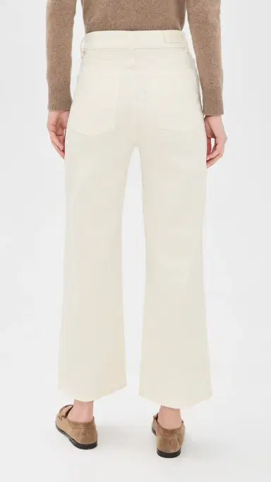 DL1961 Hepburn Wide Leg High Rise Ankle Jeans Eggshell 24 | Thumbnail 3