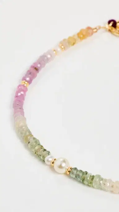 SHASHI Ella Gemstone Bracelet Multi Sapphire One Size | Thumbnail 4
