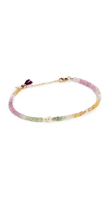 SHASHI Ella Gemstone Bracelet Multi Sapphire One Size | Thumbnail 5