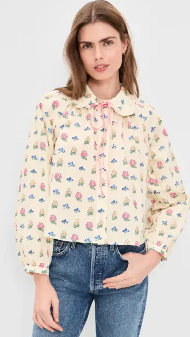 Lisa Says Gah Wimbledon Top Ivory Garden XS | Thumbnail 2