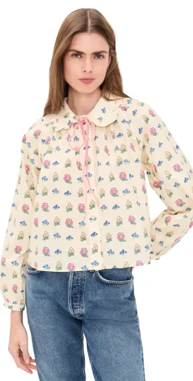 Lisa Says Gah Wimbledon Top Ivory Garden XS | Thumbnail 1
