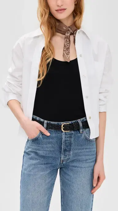 Madewell Open-Weave Wide Belt | Thumbnail 3