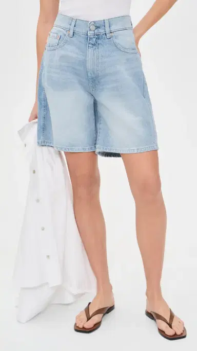 DL1961 Taylor Relaxed High Rise Denim Shorts Prairie 29 | Thumbnail 2