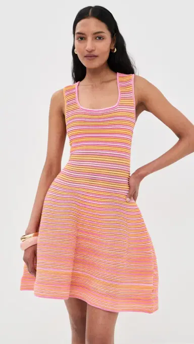 Simkhai Cally Mini Dress Citrus Multi M | Thumbnail 3 Simkhai Cally Mini Dress Citrus Multi M | Thumbnail 3